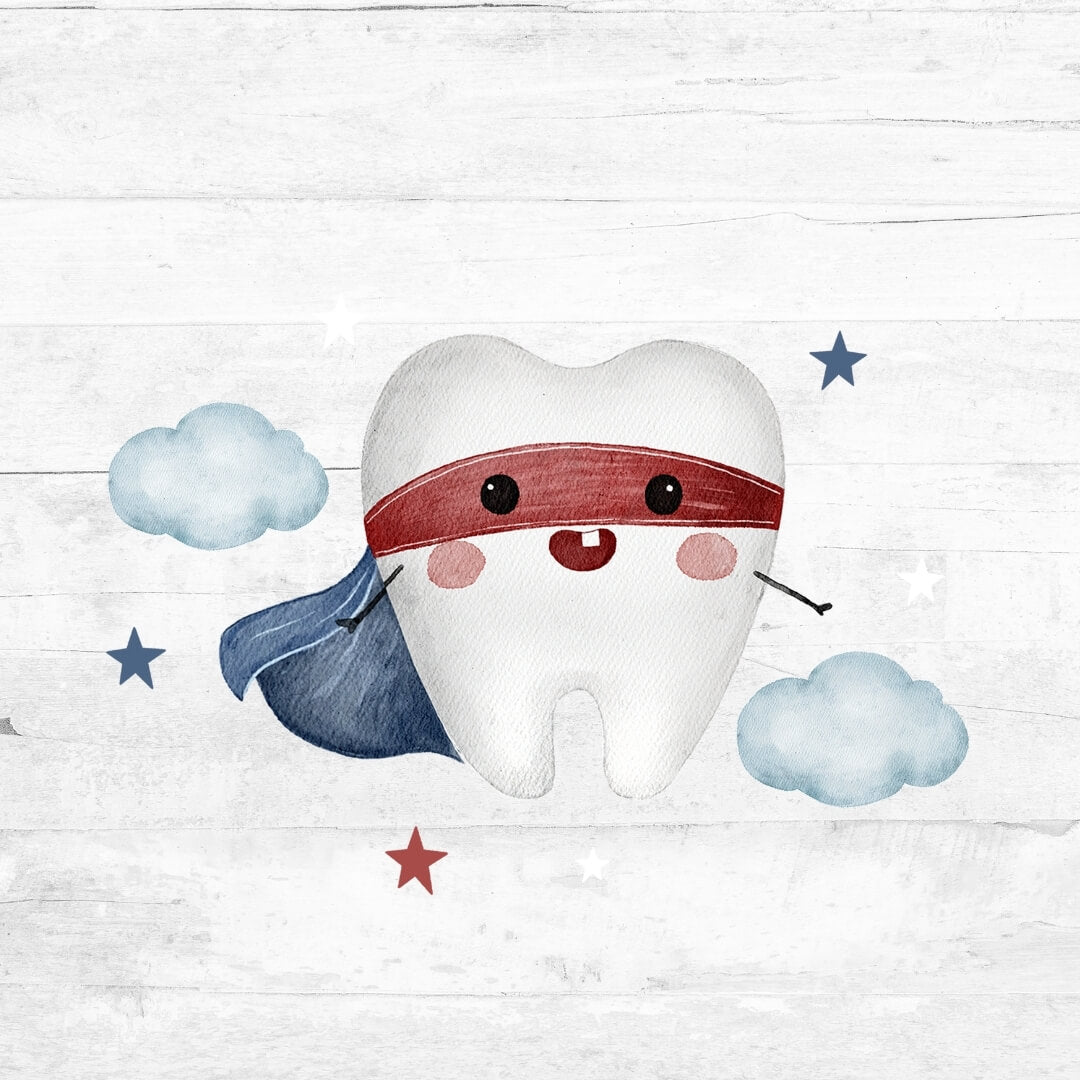 Bügelbild Zahnfee Hero