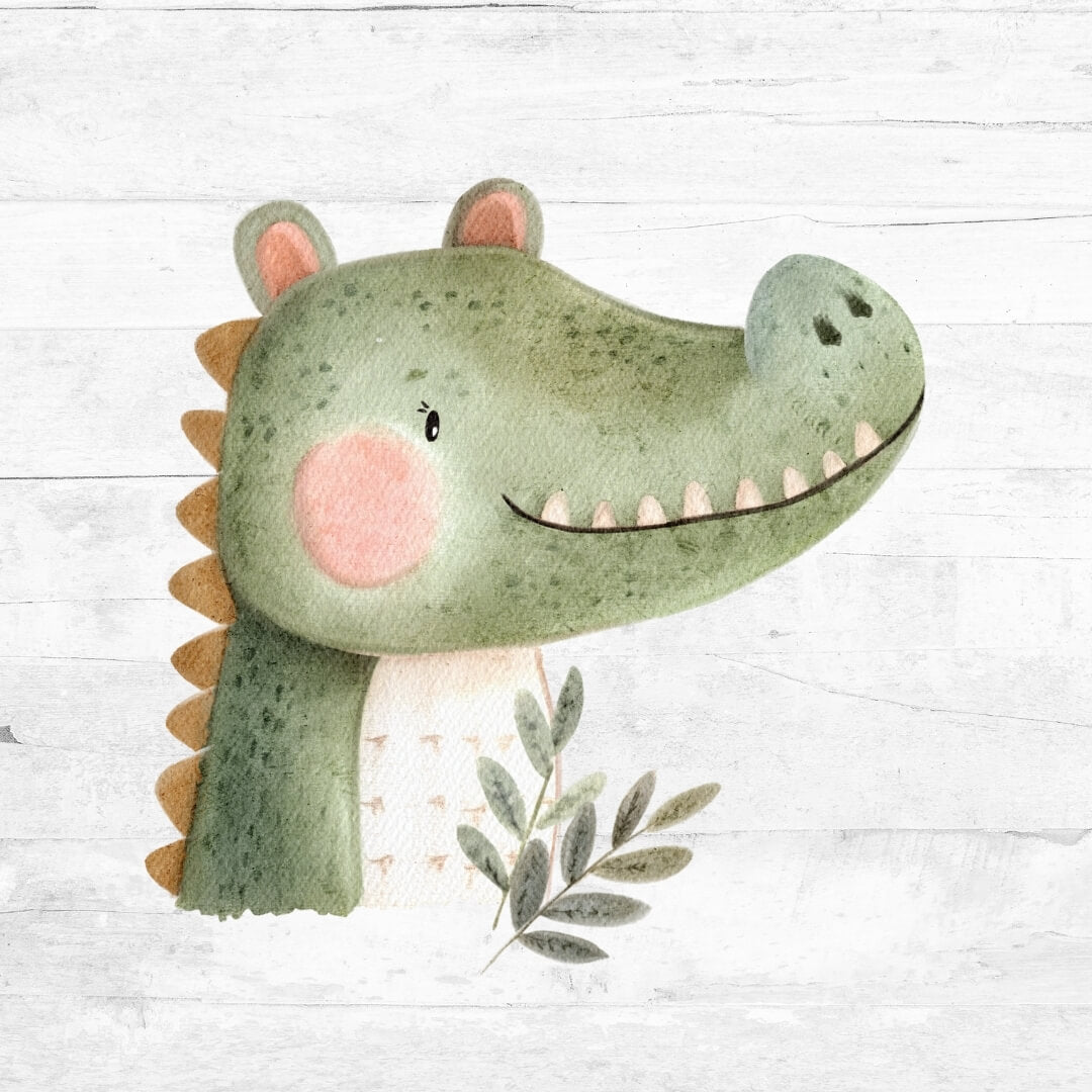 Bügelbild Wildlings - Kroko