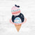 Bügelbild Frosty Cosmos - Eis 2