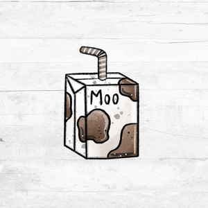 Bügelbild Leo KuhMoo Drink