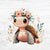 Bügelbild Flower Animals 3 - Schildkröte