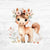 Bügelbild Flower Animals 4 - Pferdchen