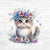Bügelbild Blue Flower Animals 4 - Katze 2