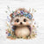 Bügelbild Blue Flower Animals 10 - Igel 2