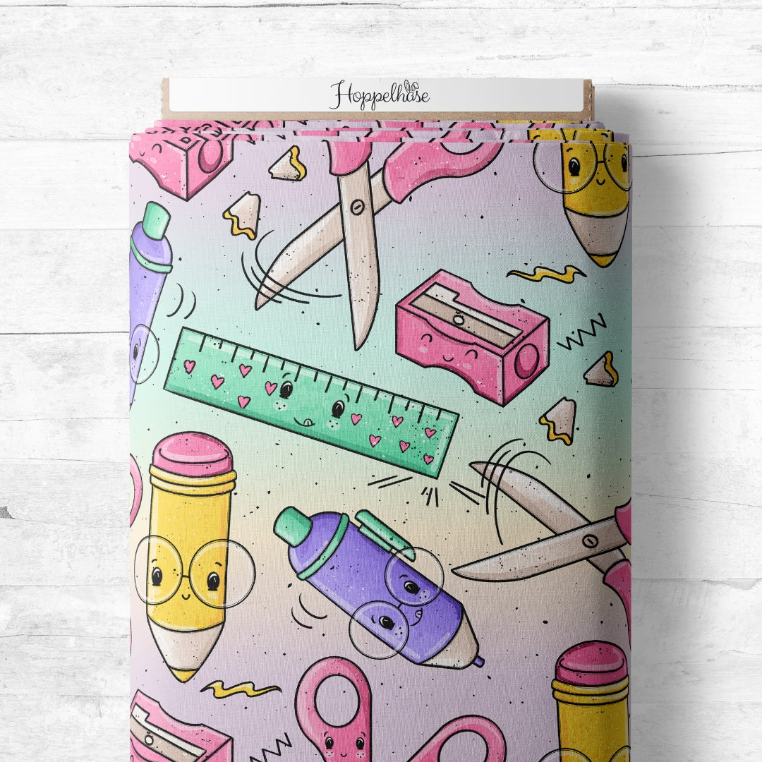 Schulstart  - Schreibzeug bunt