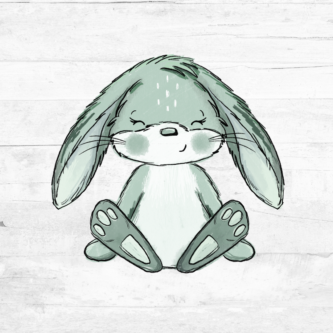 Bügelbild Scratch Hasi grün