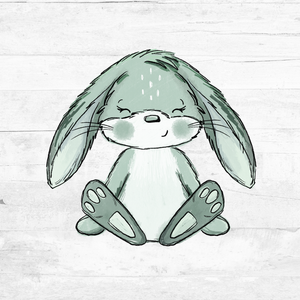 Bügelbild Scratch Hasi grün