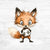 Bügelbild Fußball Tiere 13 - Fuchs