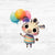Bügelbild Tiere mit Ballons 2 - Zebra