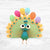 Bügelbild Tiere mit Ballons 3 - Pfau
