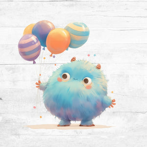 Bügelbild Tiere mit Ballons 20 - Kuschelmoster