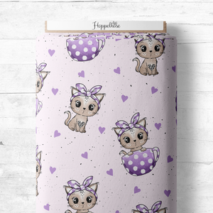 Tassen-KittyPunkte flieder