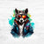 Bügelbild Graffiti Wolf