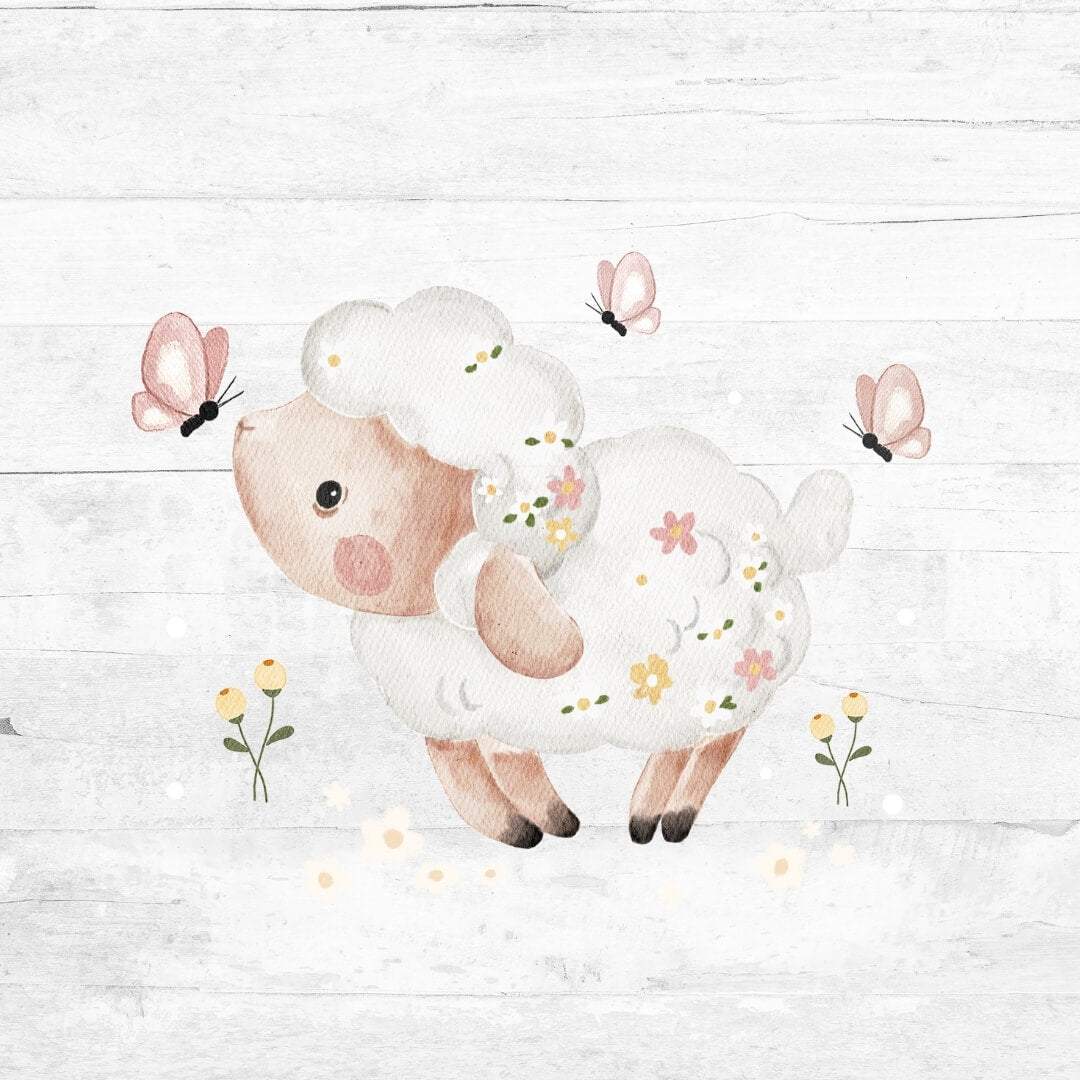 Bügelbild Blumenschäfchen - Schäfchen 2