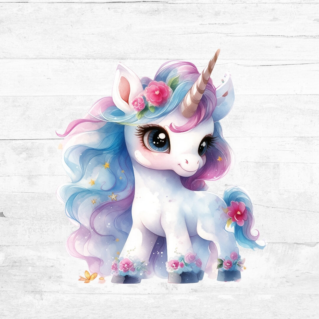 Bügelbild niedliche Einhörner  - Einhorn 7