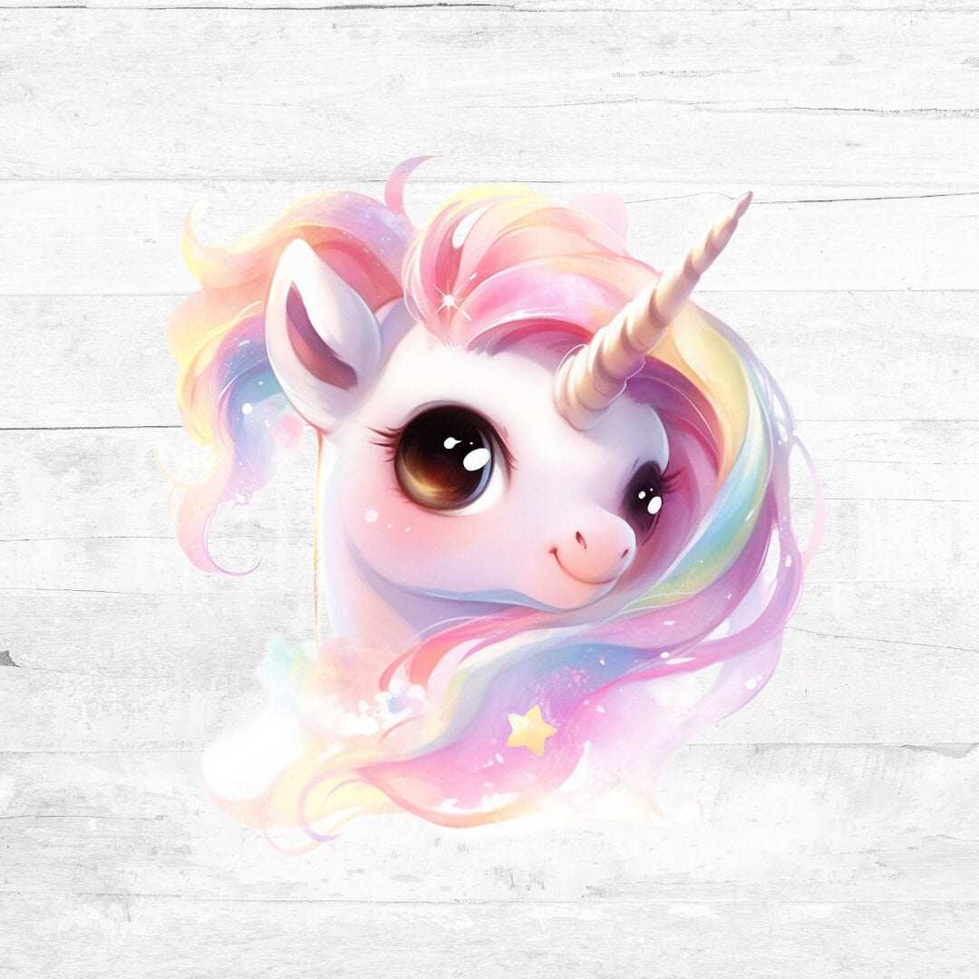 Bügelbild niedliche Einhörner  - Einhorn 8