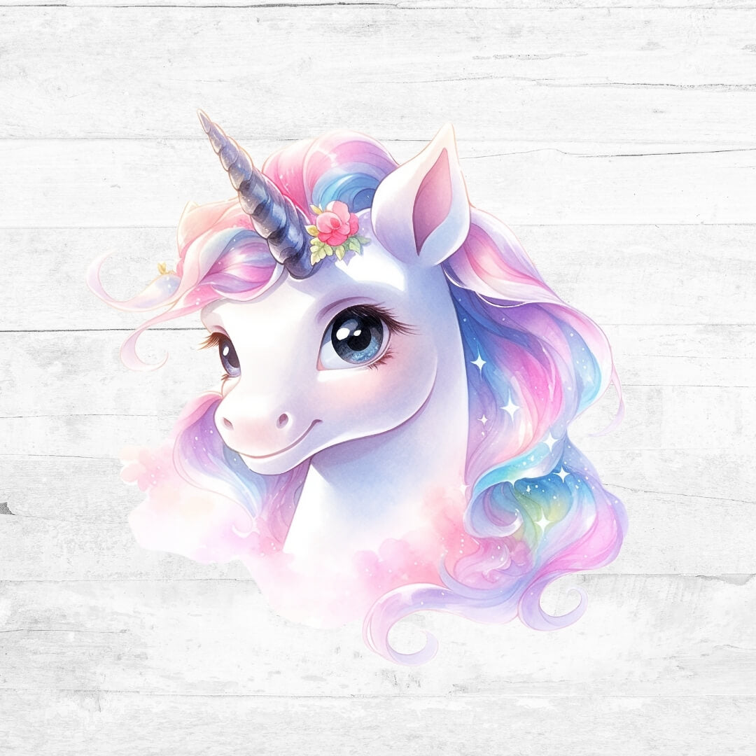 Bügelbild niedliche Einhörner  - Einhorn 9