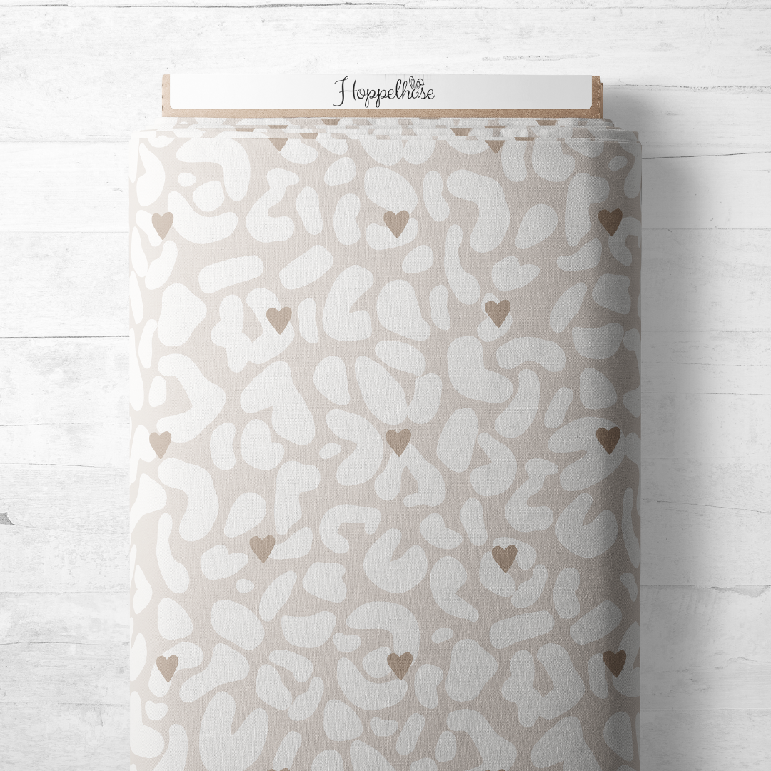 BigLeoHerzen beige/weiss