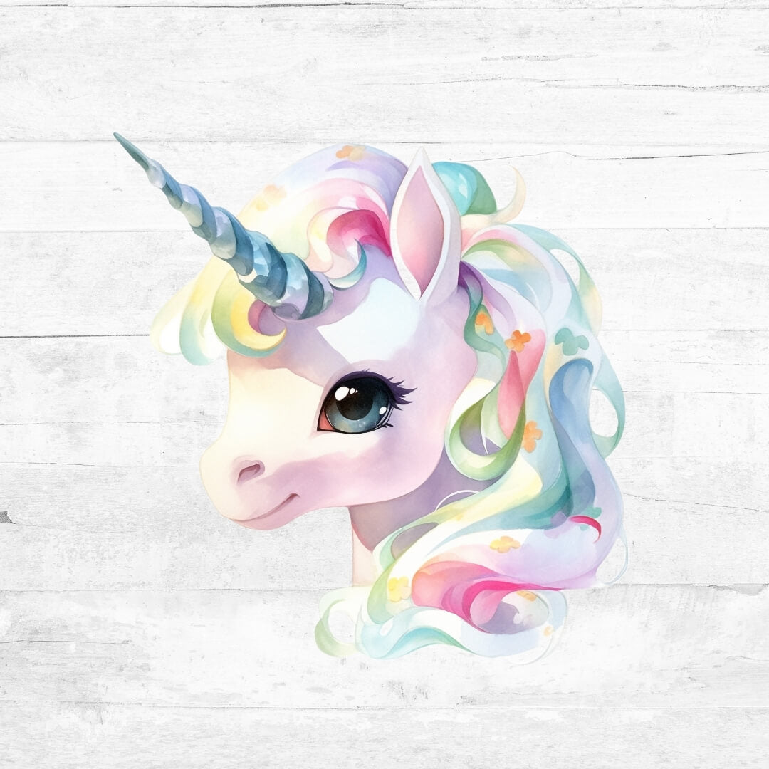 Bügelbild niedliche Einhörner  - Einhorn 11