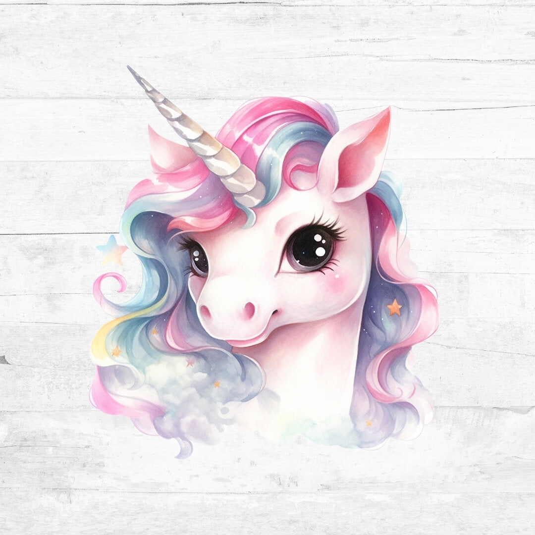 Bügelbild niedliche Einhörner  - Einhorn 13