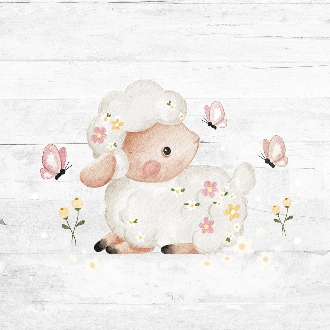 Bügelbild Blumenschäfchen - Schäfchen 1