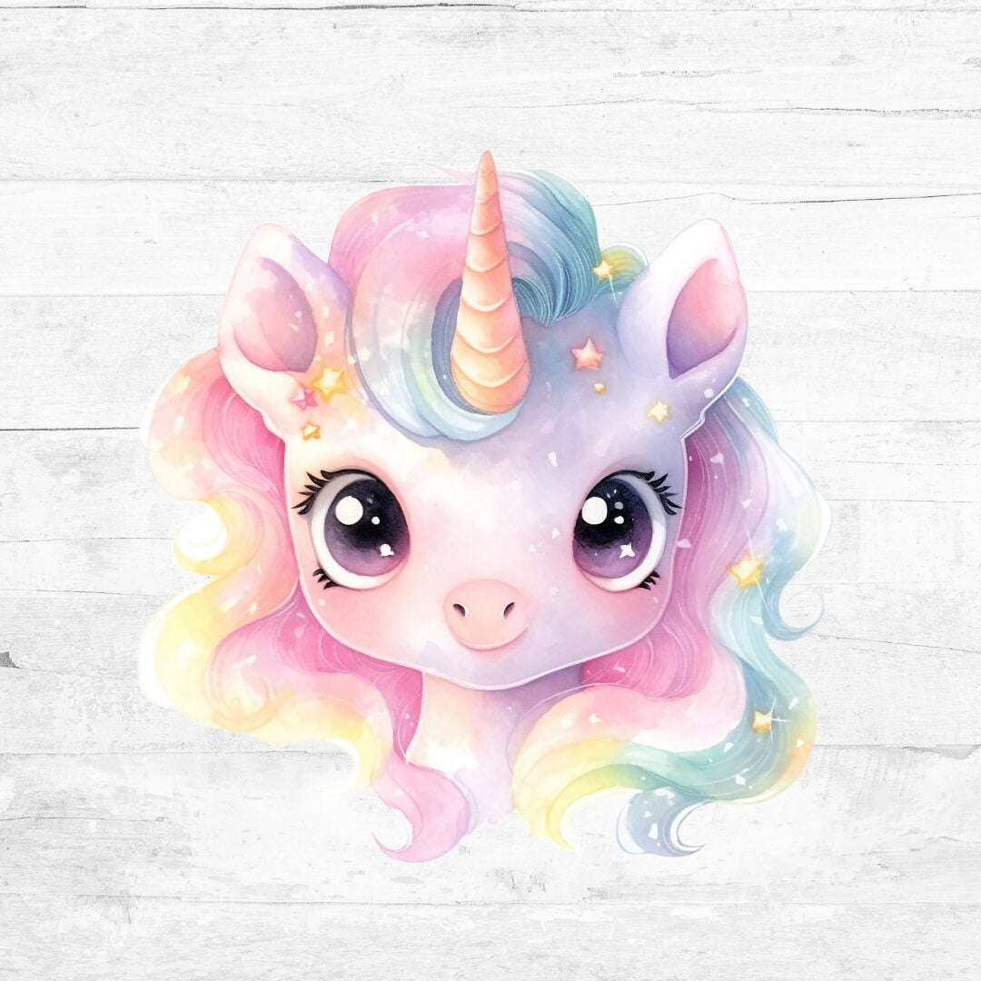 Bügelbild niedliche Einhörner  - Einhorn 15