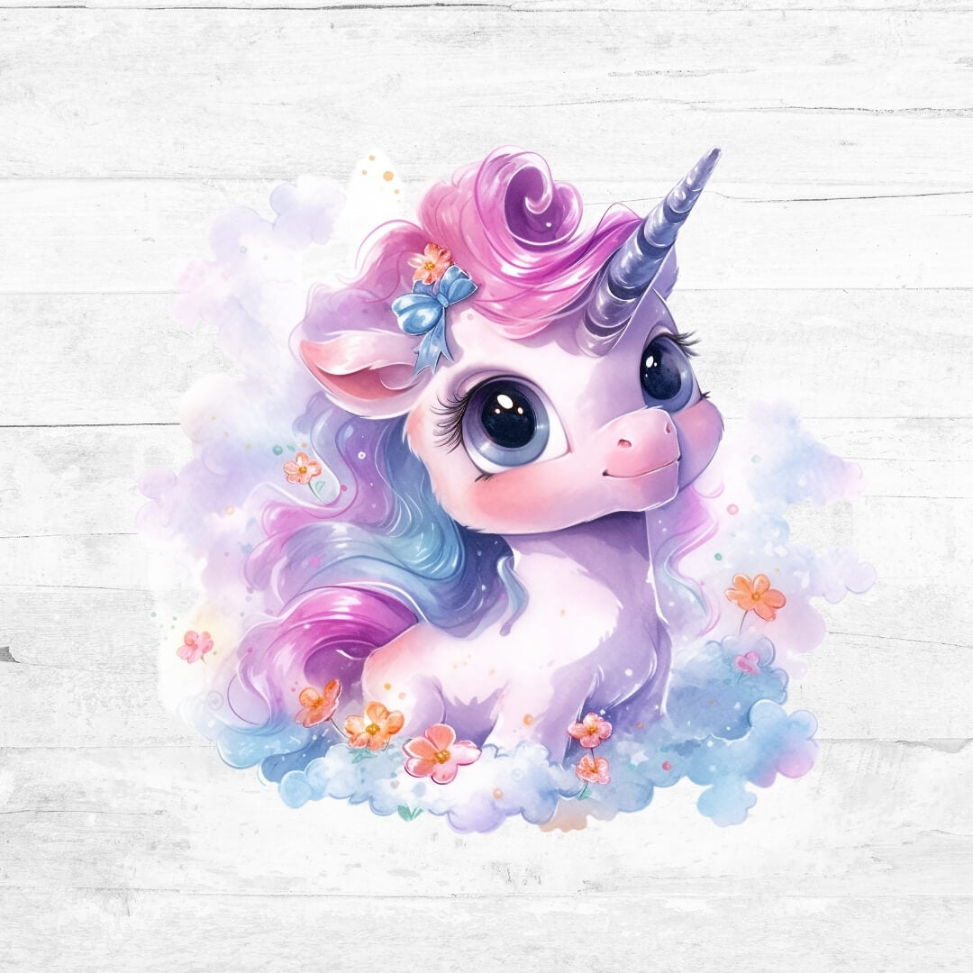 Bügelbild niedliche Einhörner  - Einhorn 16