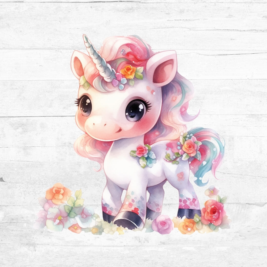 Bügelbild niedliche Einhörner  - Einhorn 18