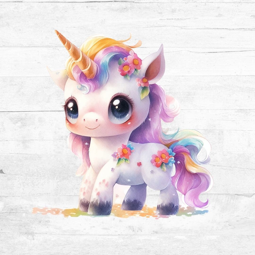 Bügelbild niedliche Einhörner  - Einhorn 20