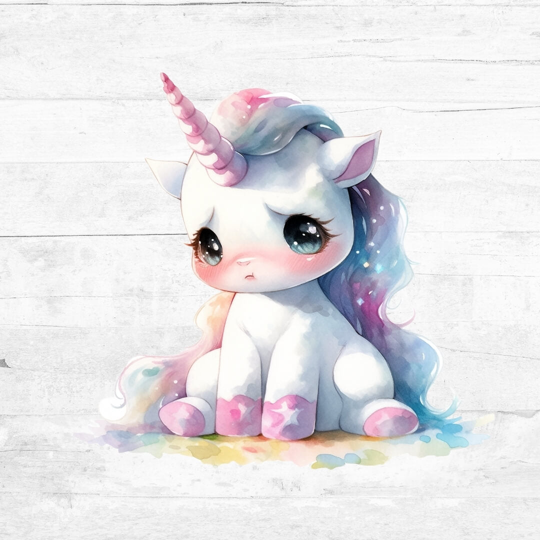 Bügelbild niedliche Einhörner  - Einhorn 22