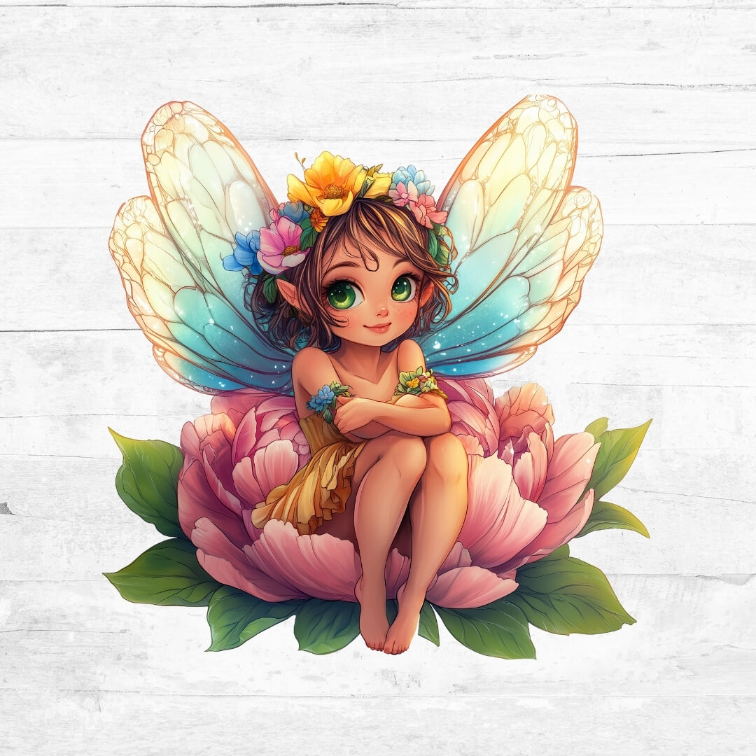 Bügelbild BlumenFeen 4