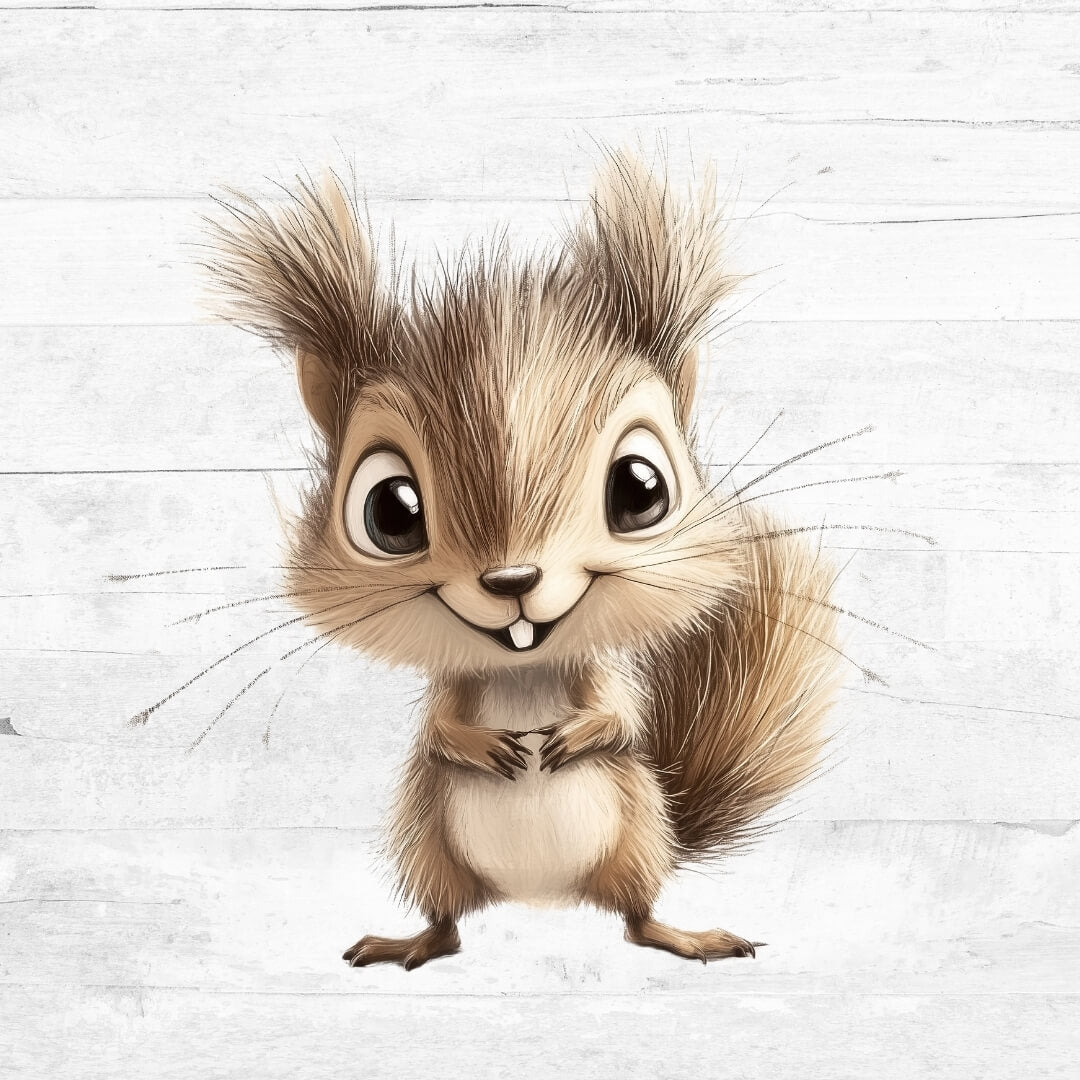 Bügelbild funny Animals 7 - Eichhörnchen