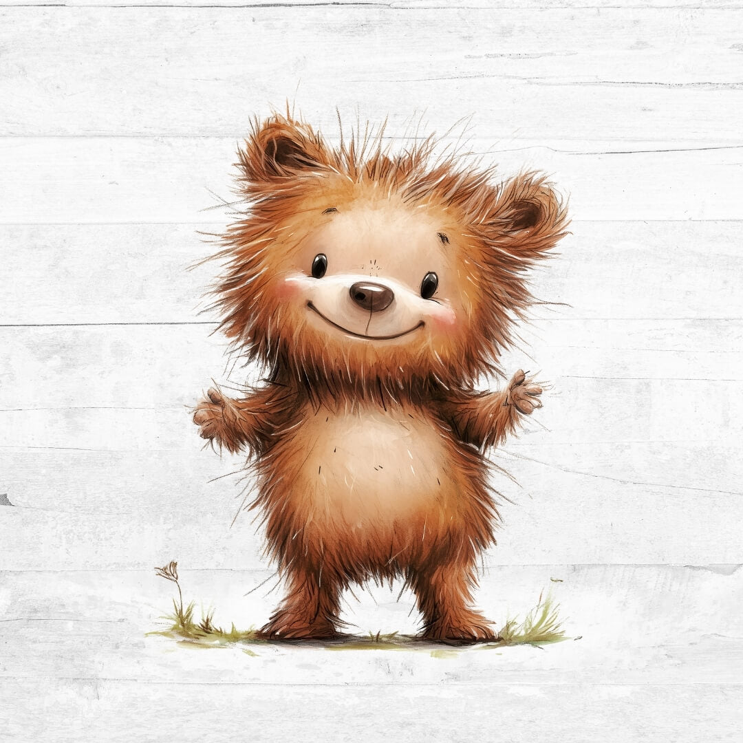 Bügelbild funny Animals 8 - Bär 1