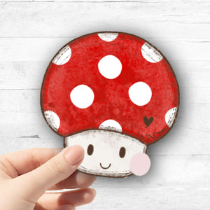 Bügelbild Game On Pilz