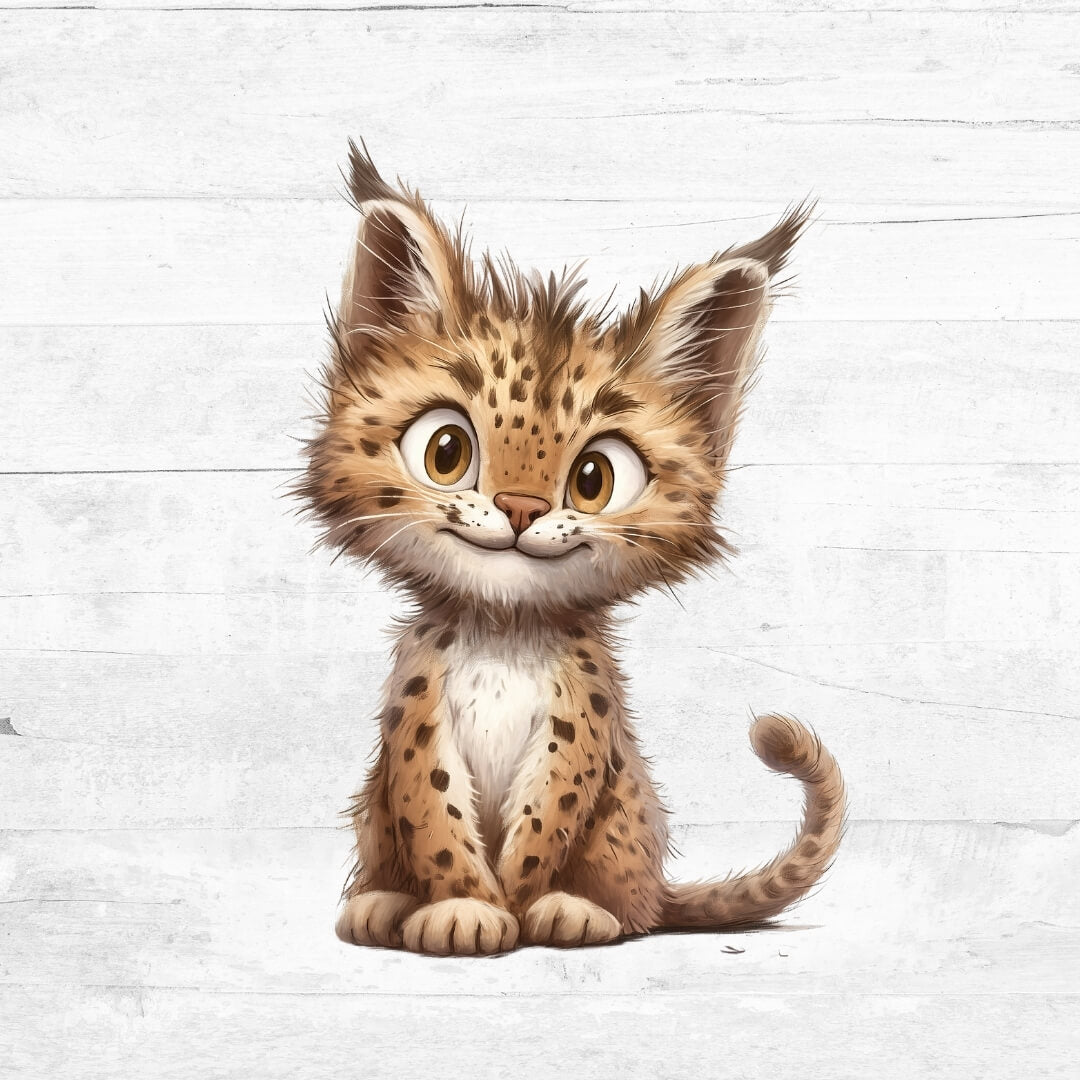 Bügelbild funny Animals 11  - Luchs