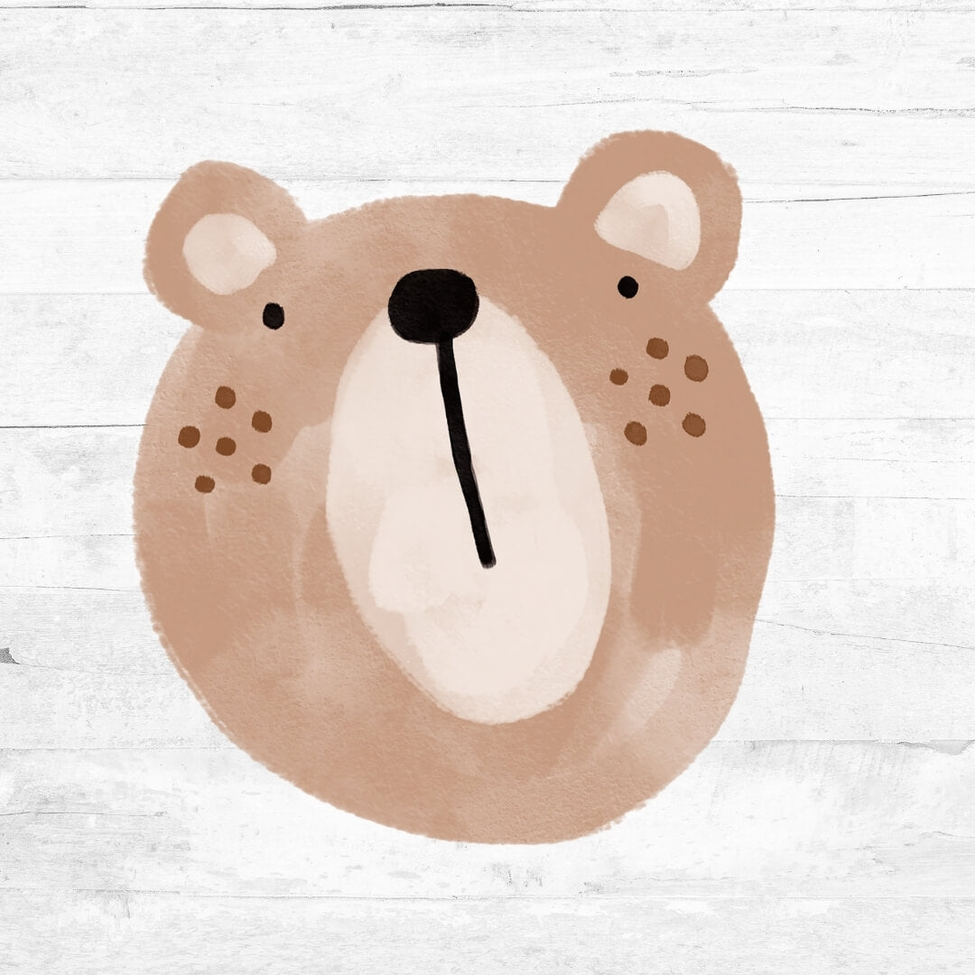 Bügelbild Bärenkopf 5