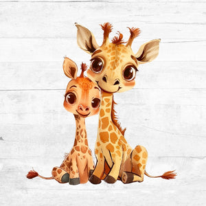 Bügelbild Giraffenliebe