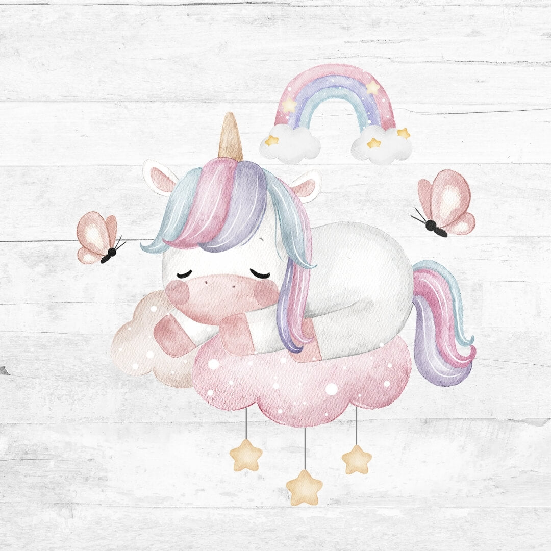 Bügelbild Einhornliebe - Einhorn 1 schlafend