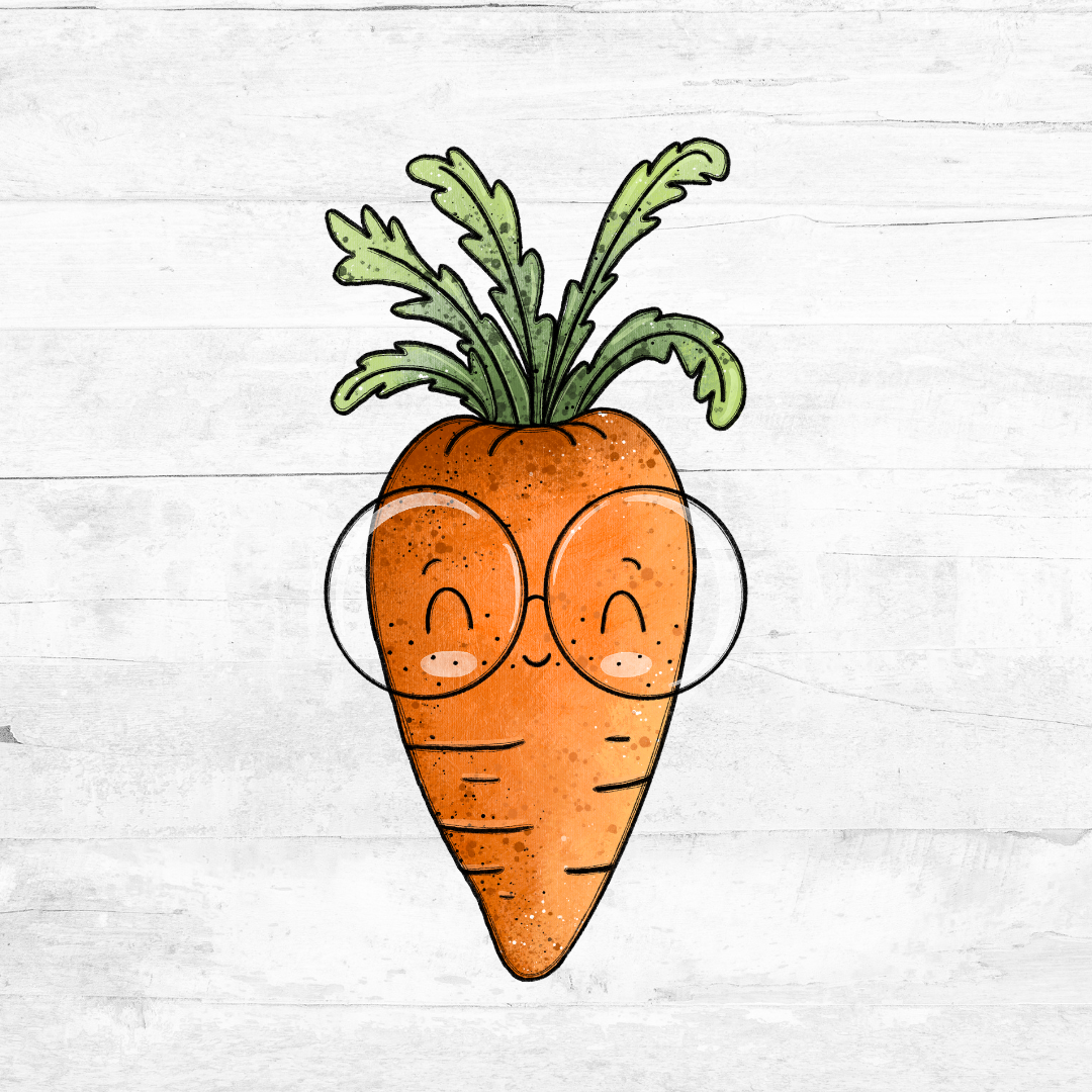 Bügelbild Karotten 1