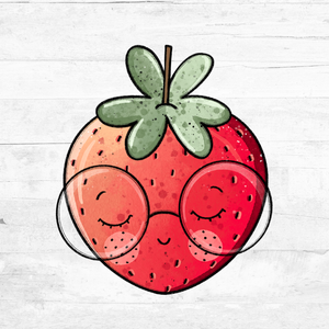 Bügelbild Erdbeerchen 2