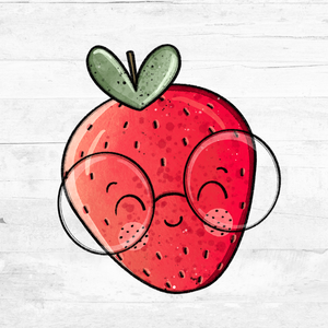 Bügelbild Erdbeerchen 4