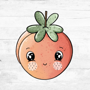 Bügelbild Pfirsichlein 2