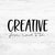 Bügelbild - Creative