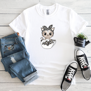 Bügelbild  Leo Tassen Kitty