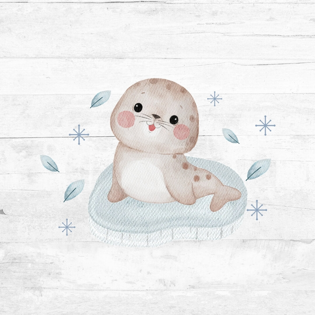 Bügelbild Winterwunderland 3 - Robbe