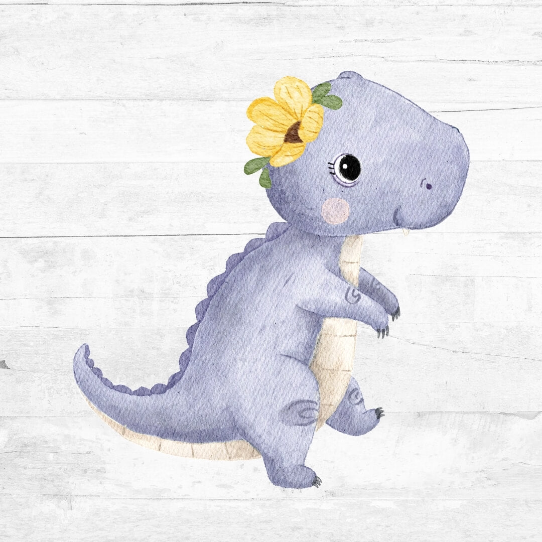 Bügelbild Dino World Rosa - Dino 6 -  T-Rex (Kopie)