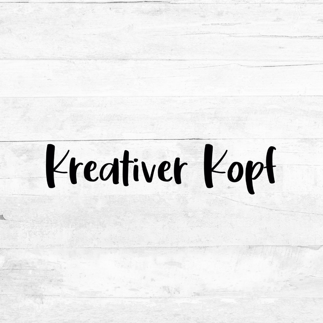 Bügelbild - Kreativer Kopf