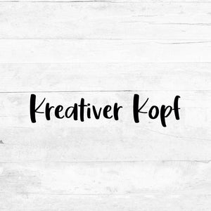 Bügelbild - Kreativer Kopf