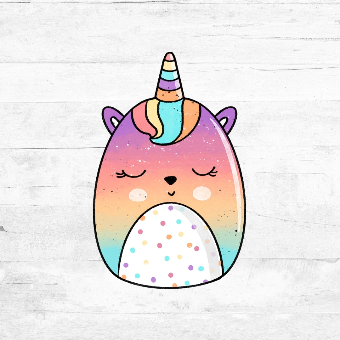 Bügelbild Flauschis - Einhorn