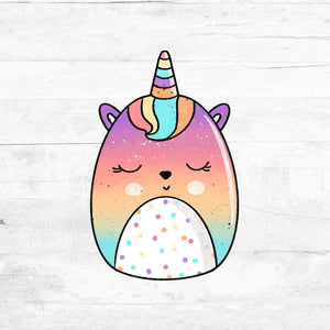 Bügelbild Flauschis - Einhorn